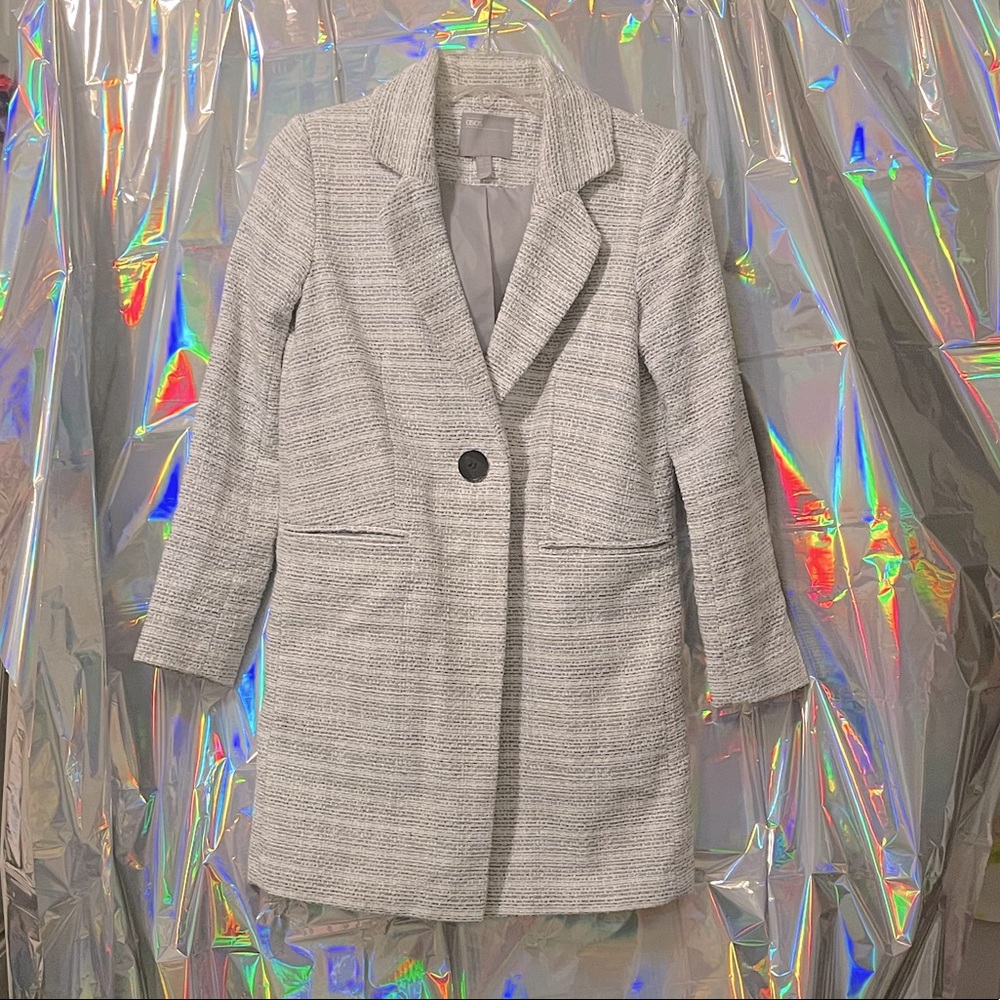 tweed lined coat